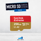 Memoria micro SD sandisk Extreme 256GB