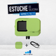 Estuche de silicona gopro 9 - 10 - 11 - 12 (verde)