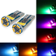 PAR AMPOLLETA T10 LED CANBUS 12V MORADA
