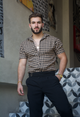 CAMISA MARRON/NEGRO NM