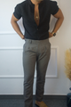 PANTALON GRIS OSCURO EXCL LINO