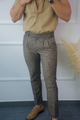 PANTALON ITALIANO MARRON TEJIDO