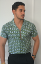 CAMISA VERDE/AZUL DIAMANTE NM