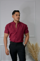 CAMISA LINO VINO