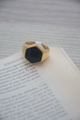 ANILLO BLACK STONE DIAMANTE