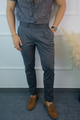 PANTALON ITALIANO GRIS PLOMO STRECH