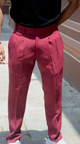 PANTALON VINO EXCLUSIVE LINO