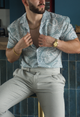 CAMISA BACTERIA AQUA ESTAMP NM
