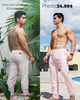 PANTALON LINO ROSA PALO
