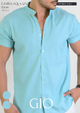 CAMISA LINO VERDE AQUA TALLA S