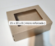 Caja Micro con Visor 25x20x8