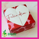 Caja Cierre Corazon rojo 18x18x6,5.