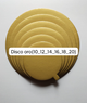 DISCOS ORO 16 cm x25U