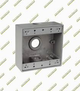 CAJA 4X4 3 SALIDAS 3/4" ZAFIRO