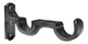 ACCESORIO CORTINERO 1/2 SOPORTE MURO DOBLE CAFE