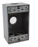 CAJA METALICA RAWELT 3/4 2X4 3 SALIDAS
