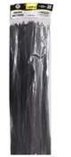 AMARRE PLASTICO NEGRO 20 CM PQT
