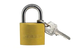 CANDADO VIKINGO 60MM DORADO 8/BP60* BLIST