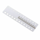 Regla milimetrica, color plata, Rite-Dent