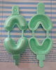 Cubetas para fluor, pequeña, verde, 12 unds, Qualident