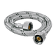 Manguera Lavabo/Fregadero Acero Inox 1/2"x1/2" 55 cm 49182 Foset