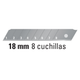 Cuchillas De Repuesto Para Cutter 18mm 16965 Truper