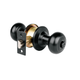 Cerradura Oval Recamara Negro Mate47913 Hermex
