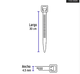 Cincho Blanco 300mmx4.5mm 44308 Volteck