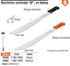 MACHETE ESTANDAR 18" CACHA NARANJA, CABALLETE