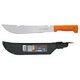Machete tipo rambo 12"cacha naranja con funda