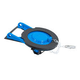 Sapo para WC, PVC azul con cadena plastica, 2"