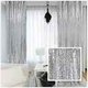 CORTINAS BELLEZA PLATEADAS CON BRILLO