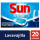 Lavavajillas sun pastilla x16