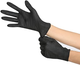 GUANTES DE NITRILO NEGRO S-M-L