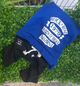 Enterizo mascotas azul con negro - Talla 2