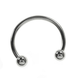 piercing Aro abierto doble bola economico