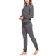 HONEYDEW PIJAMA T/M DE DAMA 2 PC COLOR GRIS CON ESTRELLAS TALLA M