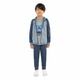 HURLEY CAJA NO. 22 CONJUNTO T/2 DE PANTS DE 3 PIEZAS PARA NIÑO COLOR CELESTE/AZUL TALLA 2