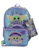 DISNEY MOCHILA STARWARS DE NIÑA COLOR LILA CON LENTEJUELAS  5 PIEZAS