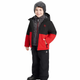 GERRY CHUMPA T/3 DE NIÑO 3 EN 1 CON GORRO COLOR ROJO/NEGRO/GRIS TALLA 3