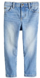 JUMPING BEANS CAJA NO. 9  PANTALON DE LONA STRAIGHT PARA NIÑO COLOR AZUL CLARO TALLA 12M