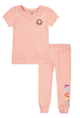 LEVIS CAJA NO. 21  TRAJE DE 2 PIEZAS PARA NIÑA COLOR CORAL TALLA 24MESES