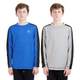 GERRY TWO PACK T/5/6 DE CAMISAS MANGA LARGA DE NIÑO COLOR AZUL/GRIS TALLA 5/6