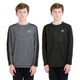 GERRY TWO PACK T/10/12 DE CAMISAS MANGA LARGA DE NIÑO COLOR GRIS/NEGRO TALLA 10/12