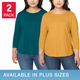 KIRKLAND TWO PACK BLUSAS DE DAMA VERDE/AMARILLO TALLA XS