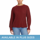 JESSICA SIMPSON T/3X SUETER BLUSA DE DAMA COLOR ZAPOTE TALLA 3X