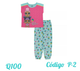 LOL SURPRISE T/8 CAJA NO. 25 PIJAMA DE 2 PIEZAS PARA NIÑA COLOR FUSCIA/CELESTE TALLA 8