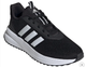 ADIDAS TENNIS US12 DEPORTIVOS P/HOMBRE COLOR NEGRO CON FRANJAS BLANCAS