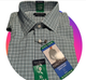 NAUTICA CAMISA T/XL DE HOMBRE PERFORMANCE SLIM FIT, VERDE DE CUADROS TALLA XL