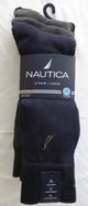 NAUTICA CALCETINES PAQUETE DE 5 COLORES LISOS TALLA 6-12.5
